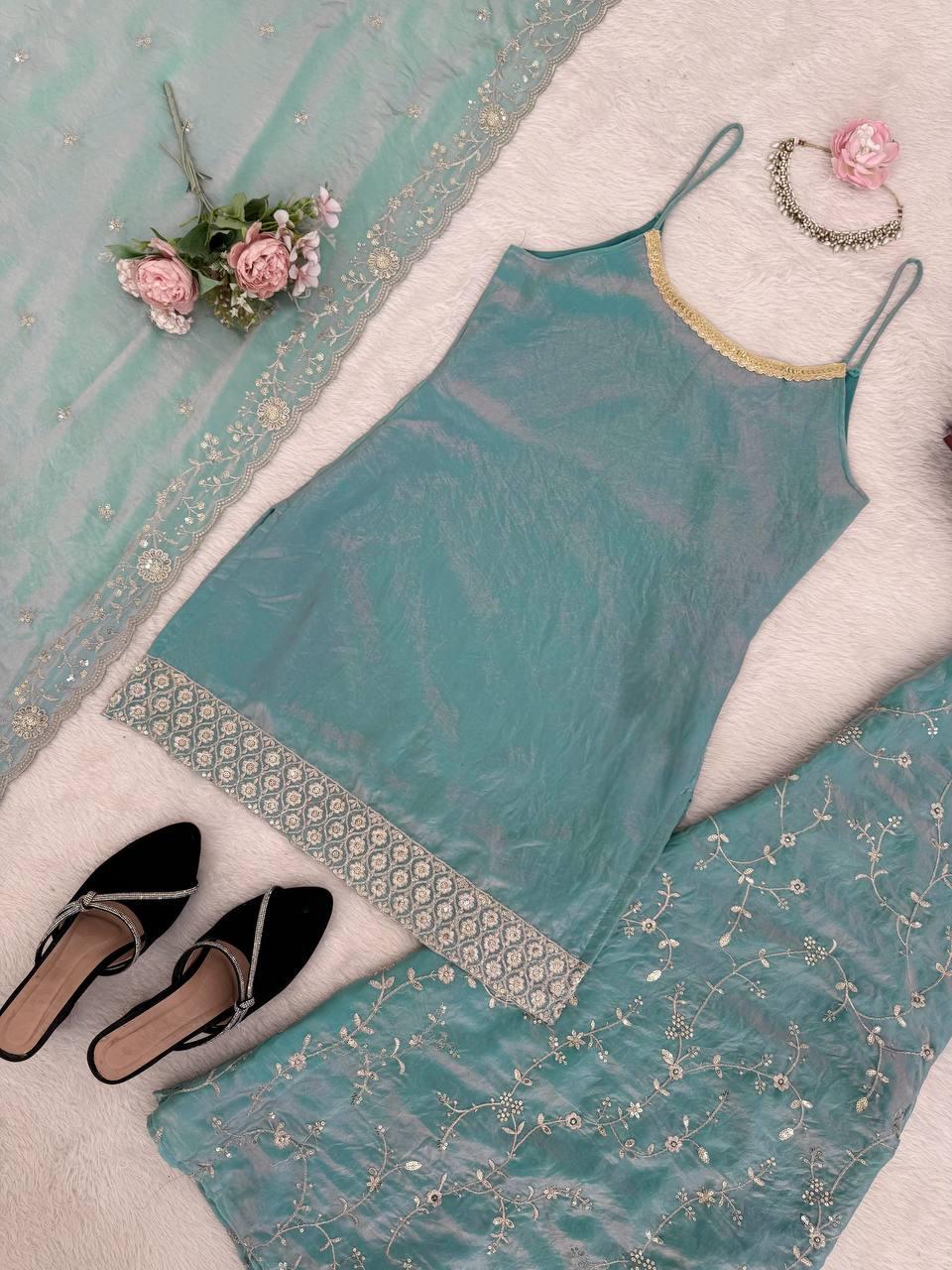 pehraavi Step into effortless charm with our exclusive 3-piece set – crafted for comfort, stitched with grace.