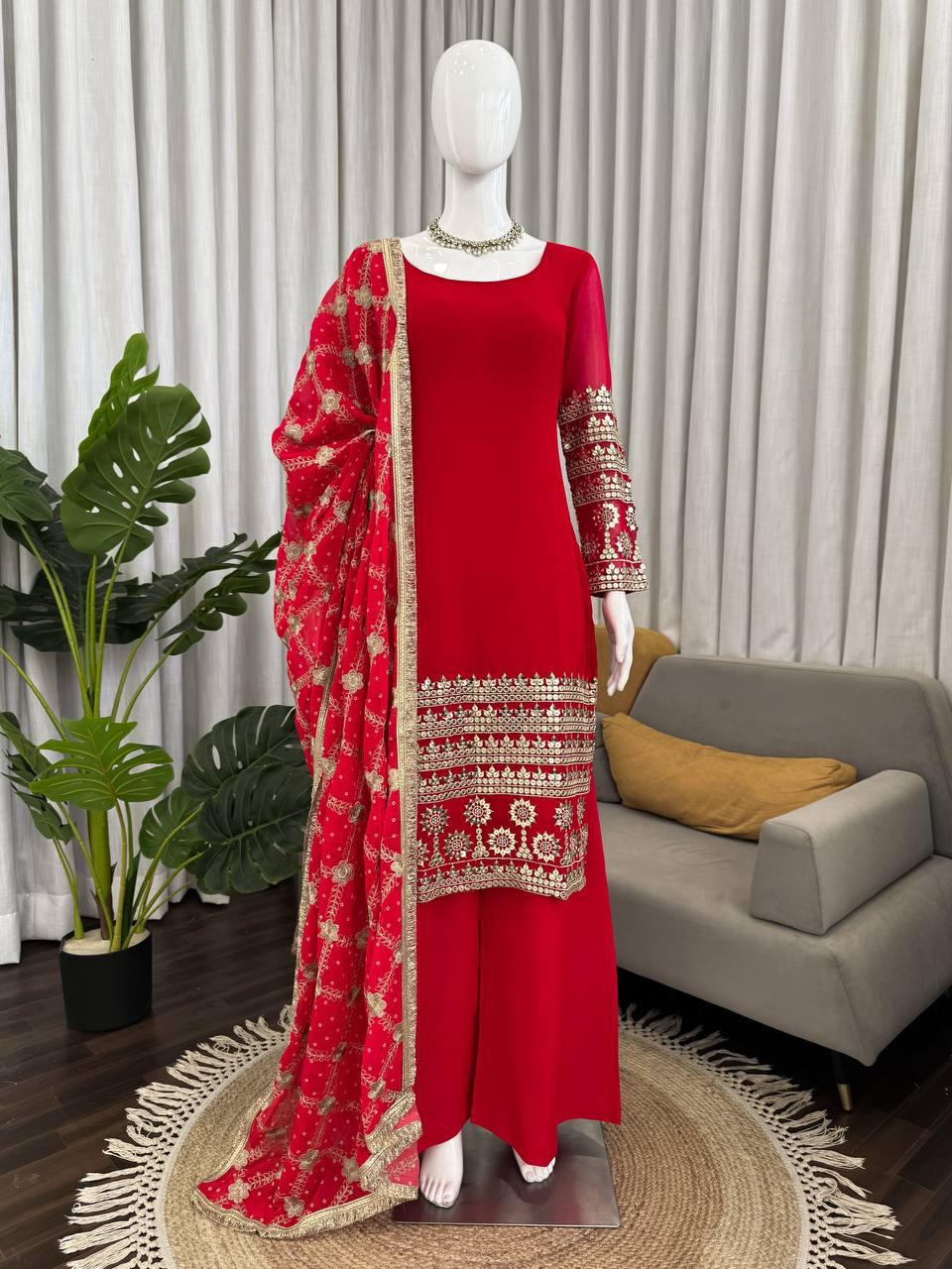 pehraavi Step into effortless charm with our exclusive 3-piece set – crafted for comfort, stitched with grace.