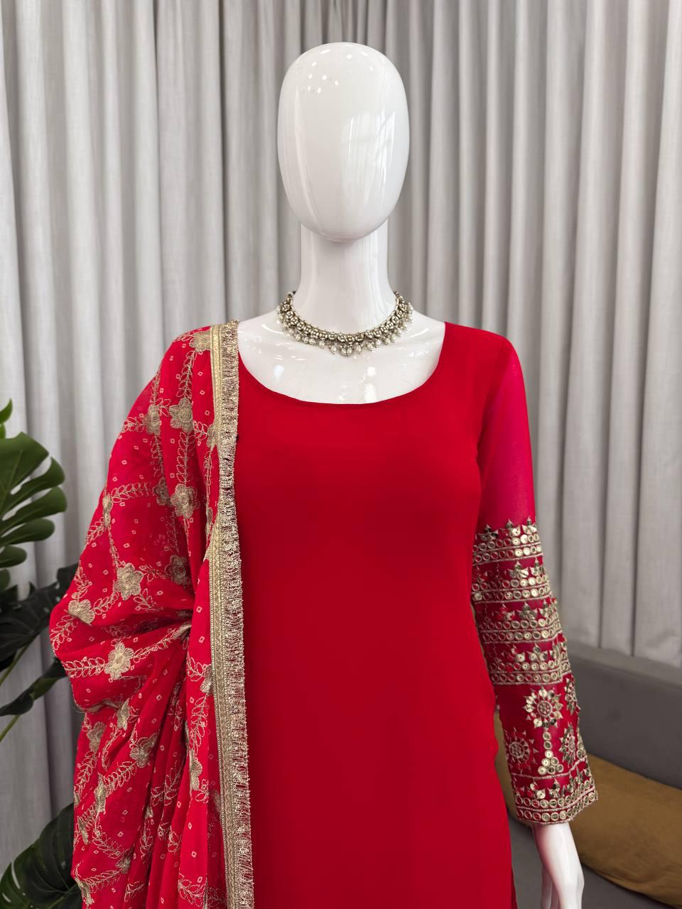 pehraavi Step into effortless charm with our exclusive 3-piece set – crafted for comfort, stitched with grace.