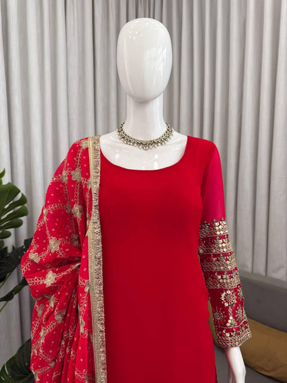 pehraavi Step into effortless charm with our exclusive 3-piece set – crafted for comfort, stitched with grace.