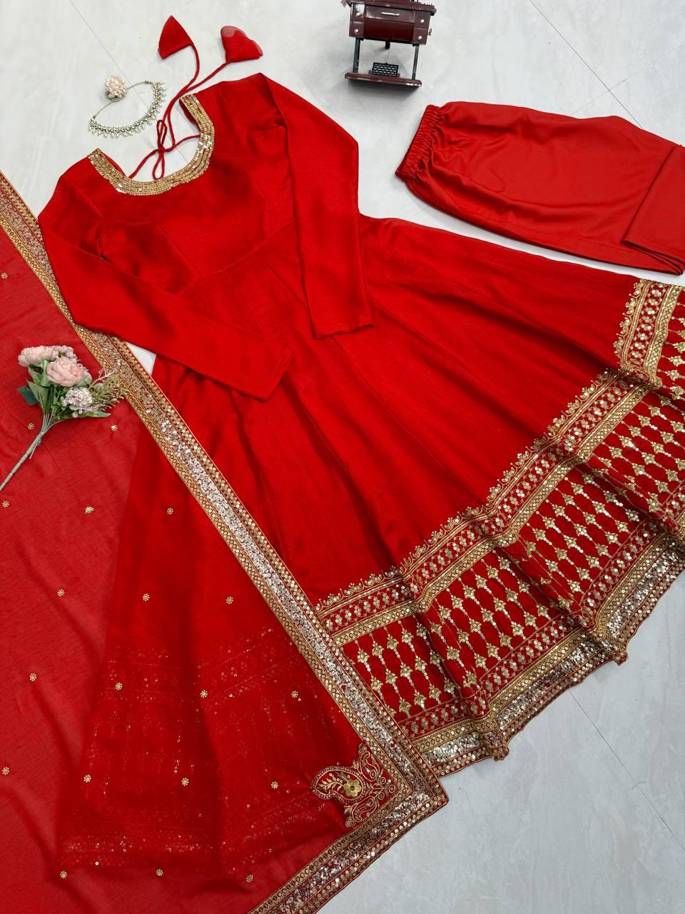 Pehraavii Step into effortless charm with our exclusive 3-piece set – crafted for comfort, stitched with grace