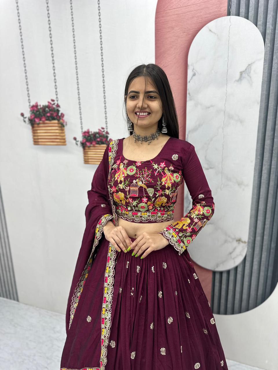Pehraavi New Festival Lehenga Choli Dupatta set