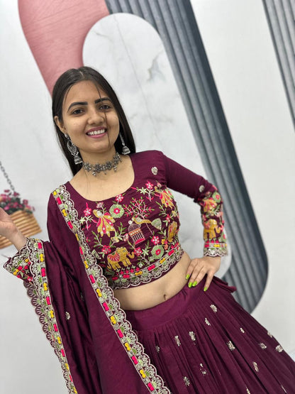 Pehraavi New Festival Lehenga Choli Dupatta set