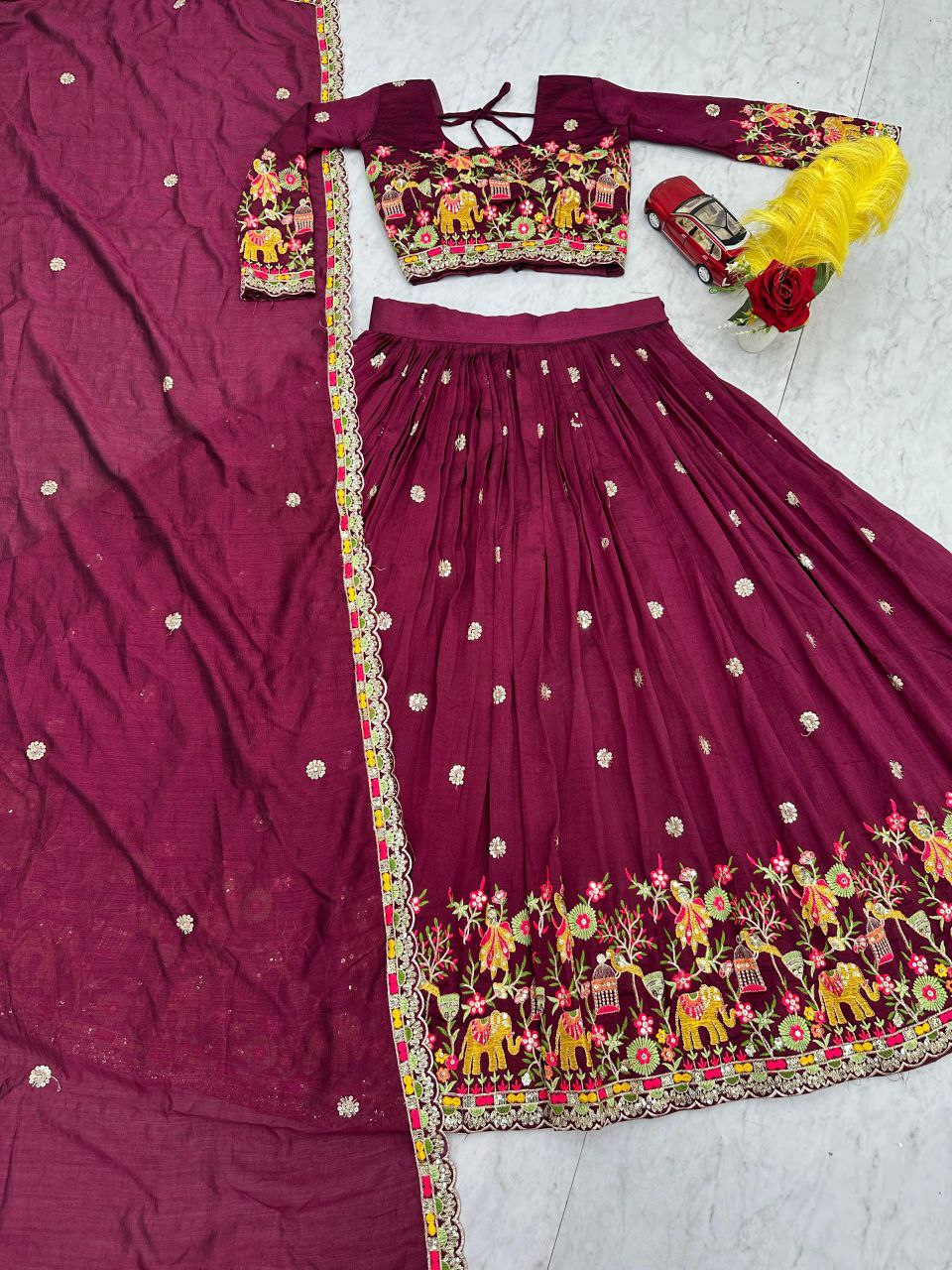 Pehraavi New Festival Lehenga Choli Dupatta set