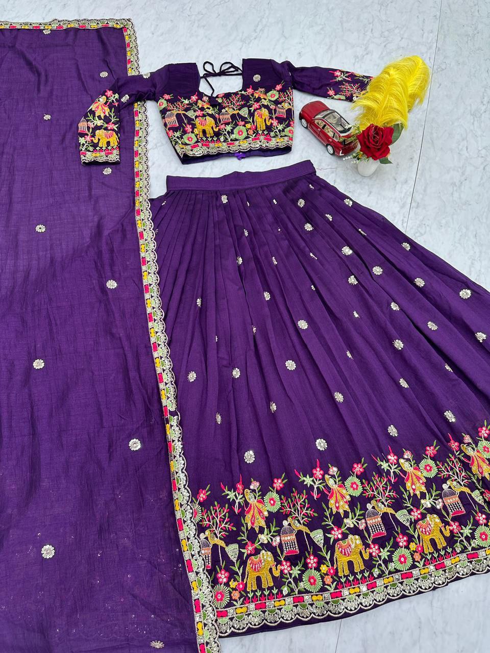Pehraavi New Festival Lehenga Choli Dupatta set